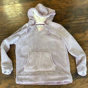 Plush Lavender Hooded Sweater